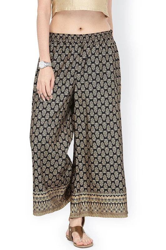 Shalwar Indian Pants Thin Ethnic Gold 