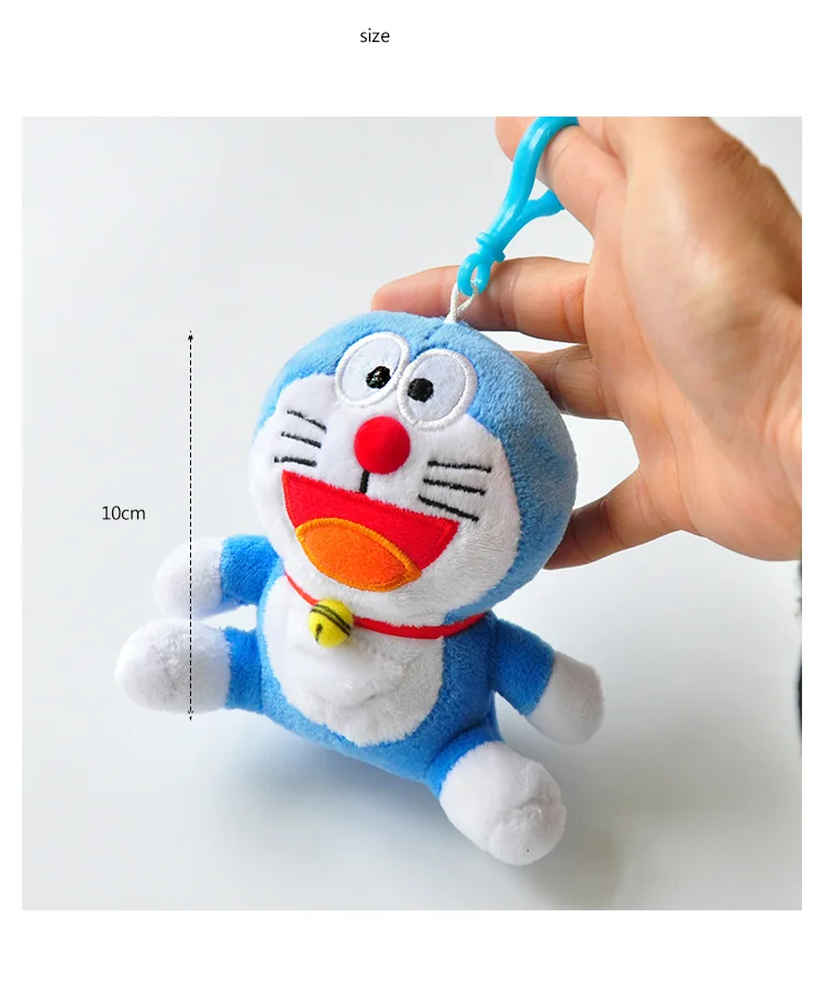 Стиль вышитые Джингл кошки 10 см мягкая игрушка подвеска Doraemon четырехдюймовая Кукла Бутик кран машина