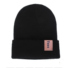 WZCX Настройка печати знак, символ название вязаная однотонная шляпа Утепленная одежда унисекс шапка в стиле хип-хоп шапка для взрослых