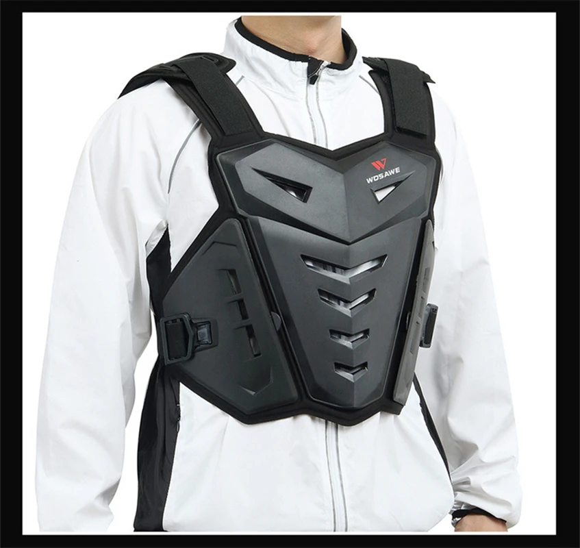 New Motorcycle Body Armor Motorcycle Jacket Motocross Moto Vest Back Chest Protector Off-Road Dirt Bike Skating Protective Gear