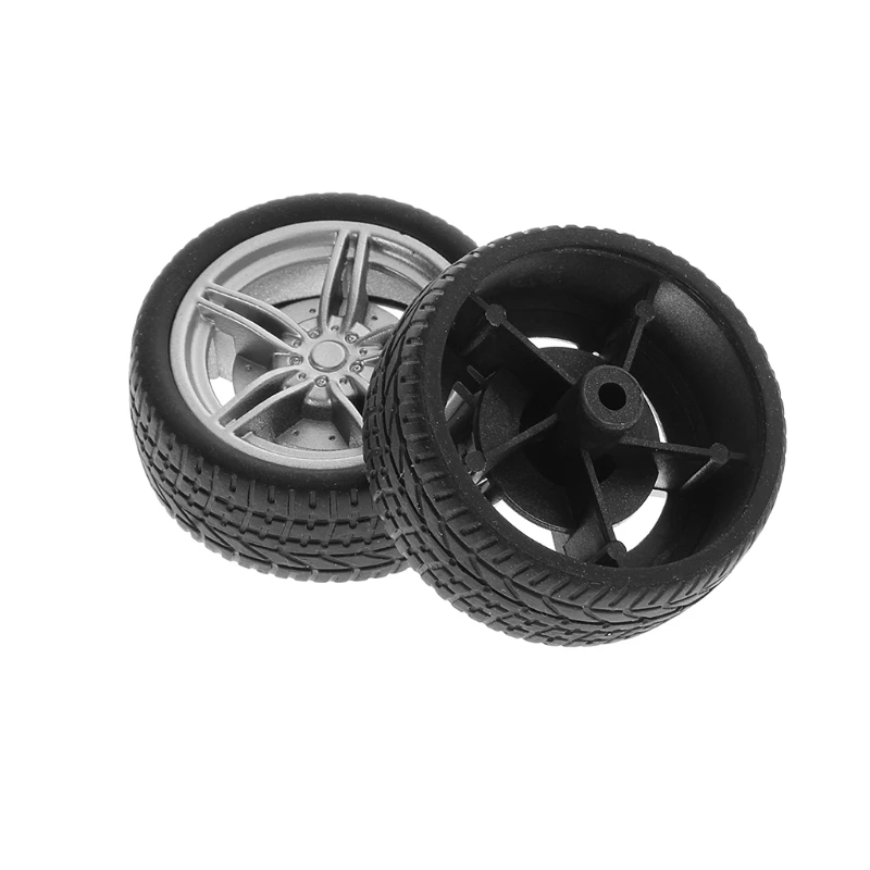 

4pcs Simulation Rubber Wheel Tire Wheel Toy Model DIY RC Spare Parts