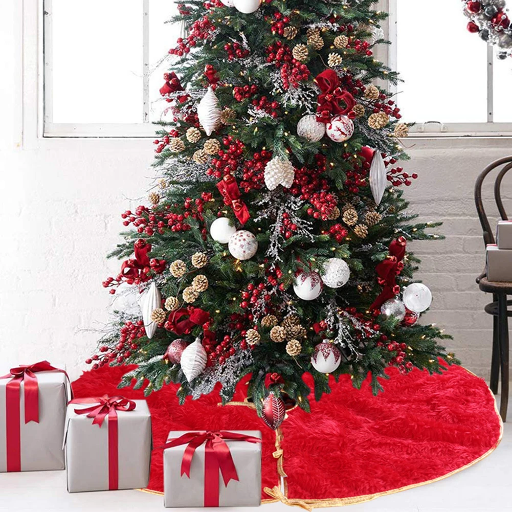 Рождественские украшения для дома Веселая елка юбки с повязкой одеяло ковер натальный подарок Новогоднее украшение елка юбка