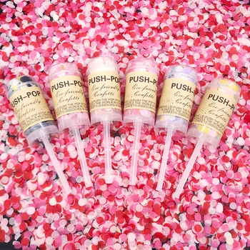 

10Pc Pink/Blue Gender Reveal Party Decor Push Pop Confetti Poppers Cannons It's a Boy/girl Baby Reveal Event Party Props