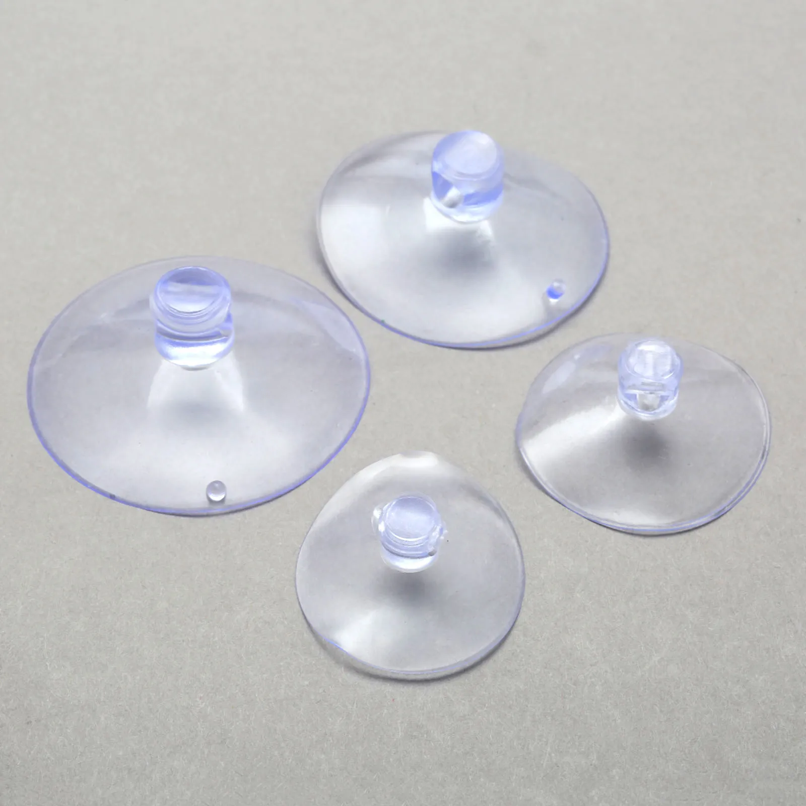 10x 40mm Large Suction Cups Plastic Sucker Pads With Hooks Bathroom Glass 