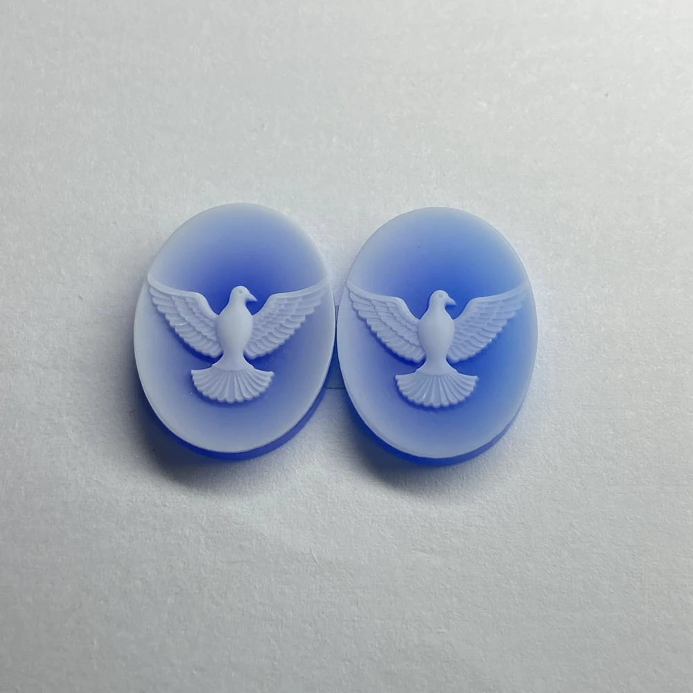 Meisidian Oval Shape 20x15mm Natural Genuine Agate Carved Cameo For Brooch And Pendant Ring Making
