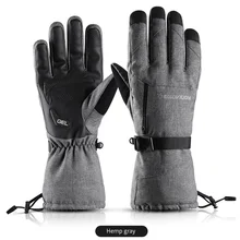 Ветрозащитные мужские зимние теплые перчатки для сноуборда, катания на лыжах, перчатки для женщин, альпинизма, велоспорта, перчатки для лыжного спорта, водонепроницаемые