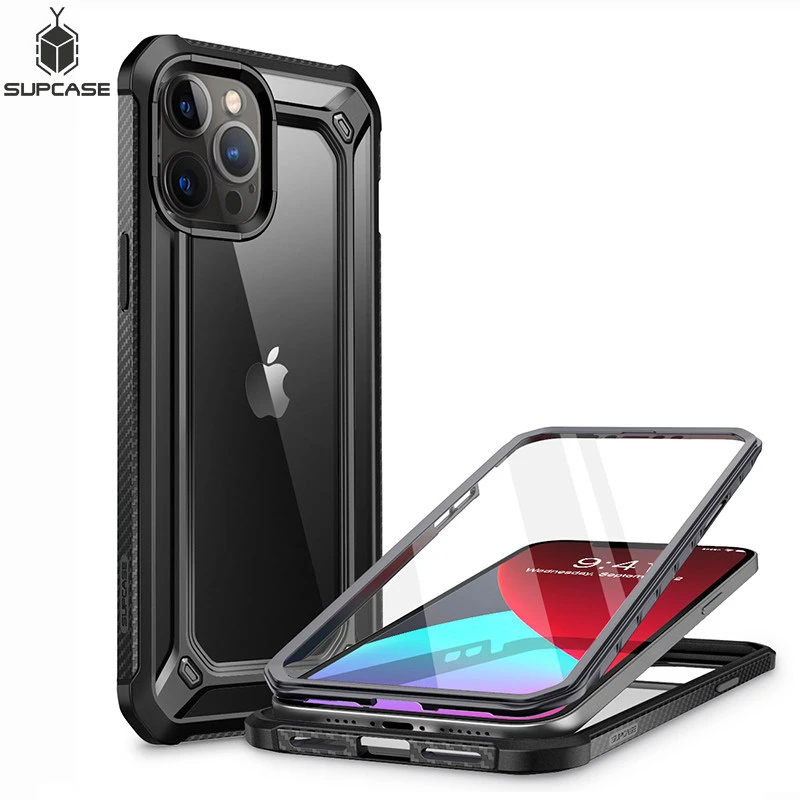 iphone 12 pro max clear case SUPCASE For iPhone 12 Pro Max Case 6.7 inch (2020 Release) UB EXO Pro Hybrid Clear Bumper Cover WITH Built-in Screen Protector iphone 12 pro max leather case