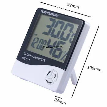 

150Pcs Multifunction LCD Digital Screen Thermometer Hygrometer Electronic Temperature Humidity Monitor Clock
