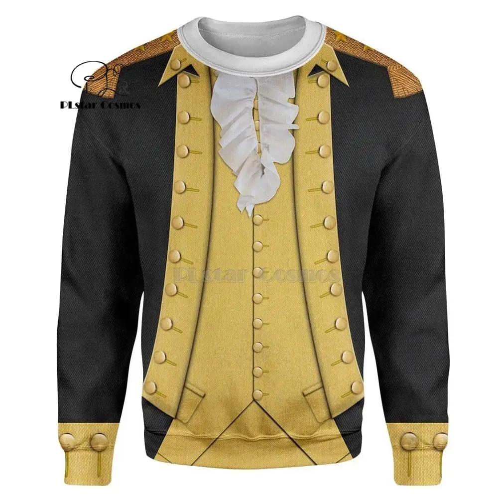  PLstar Cosmos Full-Print George Washington suite 3d hoodies/Sweatshirt Winter autumn funny Harajuku