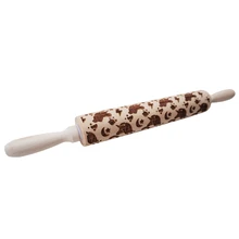 Durable Embossing Rolling Pin Unicorn Pattern Cookie Tool Rolling Pin Kitchen Supplies Noodle Maker Tool Dropshipping