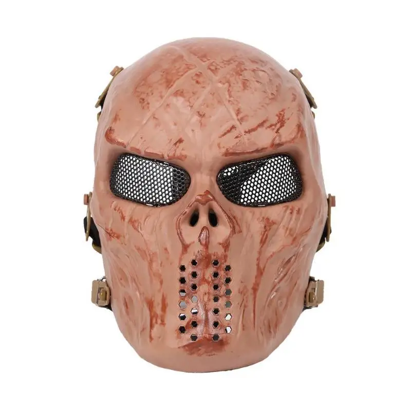 

Breathable Steel Mesh Face Mask Practical Outdoor CS Wargame Hunting Protective Net Cover Necessary Outdoor Hunting Gadgets