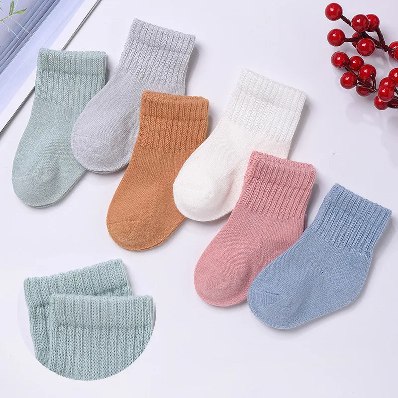 Baby Socks 6Pairs/set Newborn Baby Socks Cotton For Autumn Winter