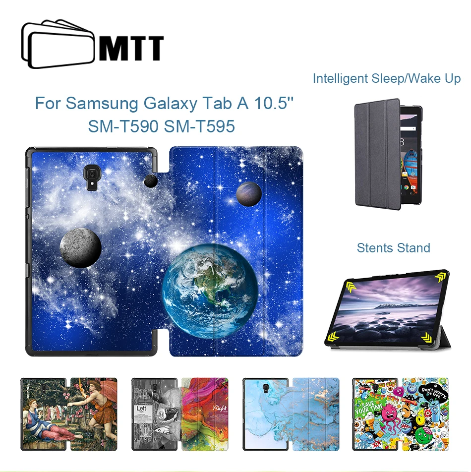 MTT PU кожаный чехол для samsung Galaxy Tab A 10,5 T590 T595 магнит умный чехол для samsung Tab A 10,5 ''SM-T590 чехол для планшета