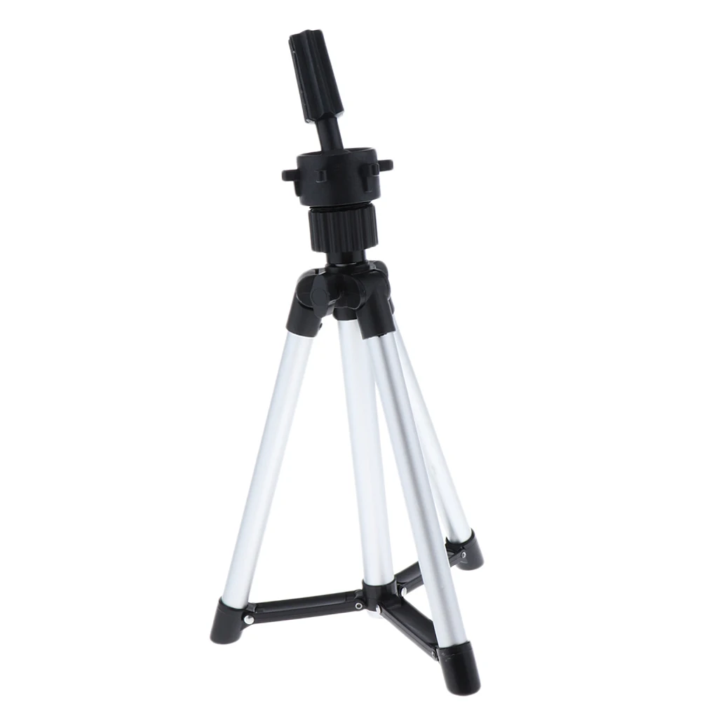Aluminum Mannequin Tripod Display Stand 12 Inches Makeup Training Holder