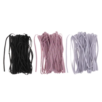 

3pcs 30 Meters Elastic Band Strap 10mm Headband Bra Sewing Trims DIY Crafts