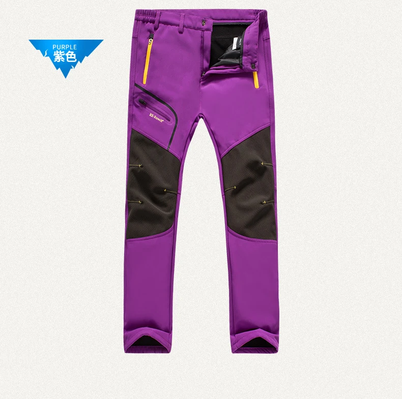 New hiking pants men winter fleece waterproof outdoor trekking camping fishing Soft shell Trousers Camp Fish Climb