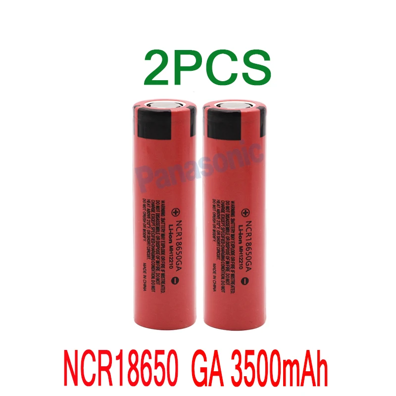 NCR 18650GA 30A разрядка 3,7 V 3500mAh 18650 аккумуляторная батарея,+ USB зарядное устройство - Цвет: Золотой