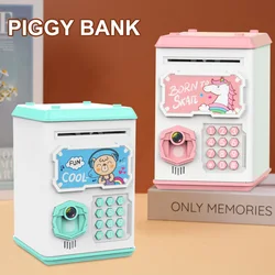 Tirelire avec reconnaissance faciale et par empreinte digitale, distributeur automatique automatique avec mot de passe simulé, jouet cadeau pour enfants 