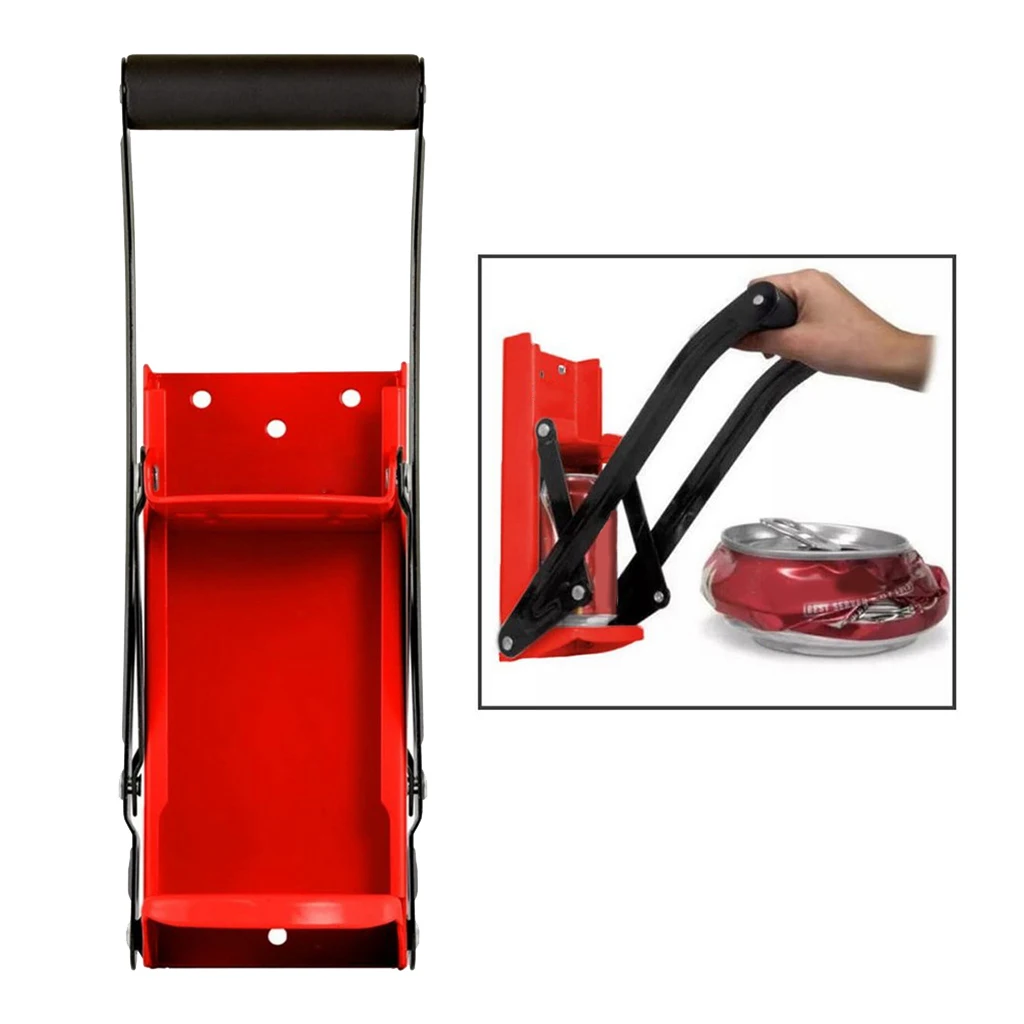 Heavy Duty Red Can Crusher Bottle Opener Soda Beer Bottle Smasher