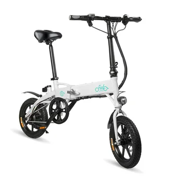 

EU Direct FIIDO D1 11.6Ah 36V 250W Electric Bike 14 Inche Folding Moped Bicycle 25km/h Max 60KM Mileage Electric Bicycle white