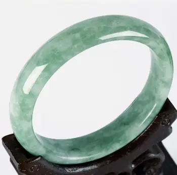 

Natural Myanmar Jade Light Green Bracelet 54mm-64mm Female Jade Bracelet Send Girlfriend Send Mom