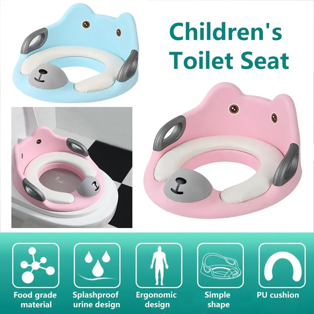 

Children's Toilet Seat Potty Training Seats Kids Round And Oval Toilets Seat Baby Toilet Trainer With Armrest In Stock