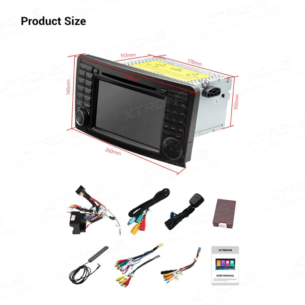 Flash Deal XTRONS 7"Android 9.0 Octa Core 4GB RAM 64GB ROM Car DVD Player Multimedia GPS System TPMS SWC for Mercedes Benz W164 2005-2012 5