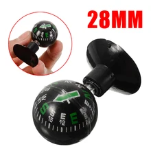 Автомобильная приборная панель катера на присоске руководство всенаправленный гироскоп дизайн Мини Компас-шар 28 мм автомобильное украшение черный