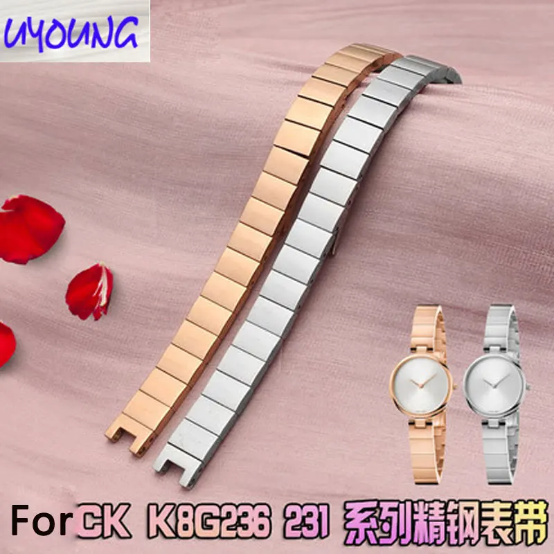 Женский браслет из нержавеющей стали адаптер для ck K8G231/K8G236/235 зубчатый стальной ремешок 10 мм ремешок для часов для женщин