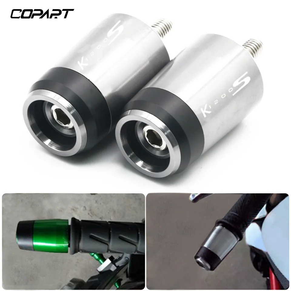 Per Bmw K1200S K1200 S K 1200 S Accessori Moto Cnc Universal 7/8 ''22Mm Manopole Manubrio Manubrio Grip End Cap Plug