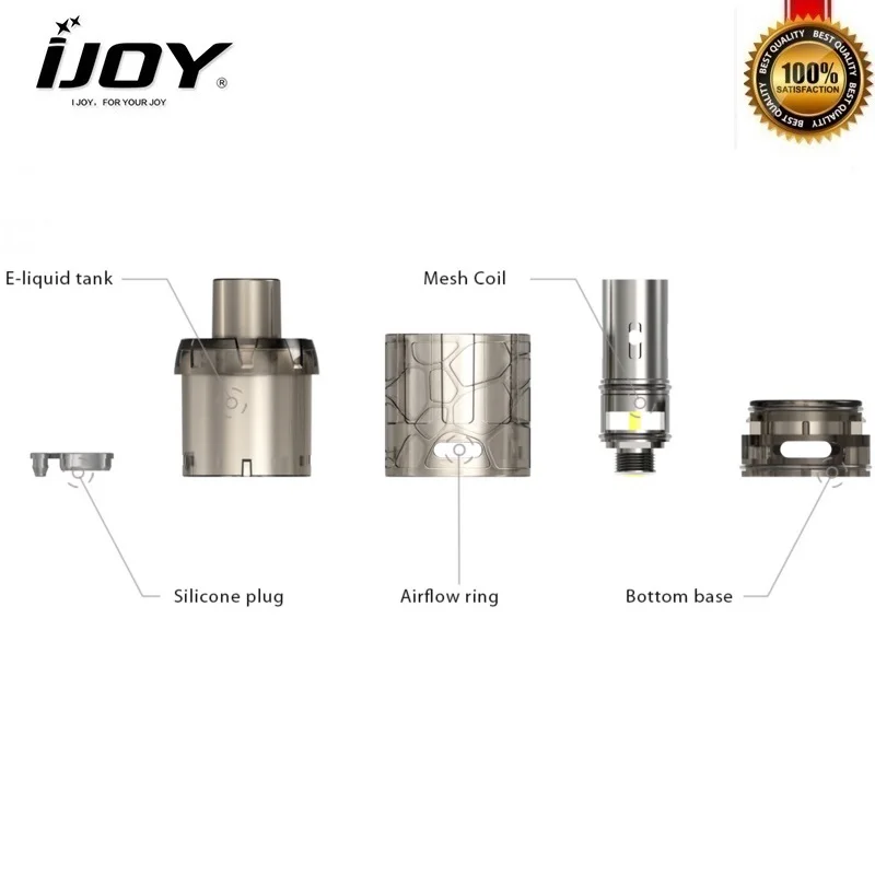 Оригинальный набор IJOY MYSTIQUE 162 Вт бокс мод с баком для 3 мл сетчатая катушка 0 15 Ом