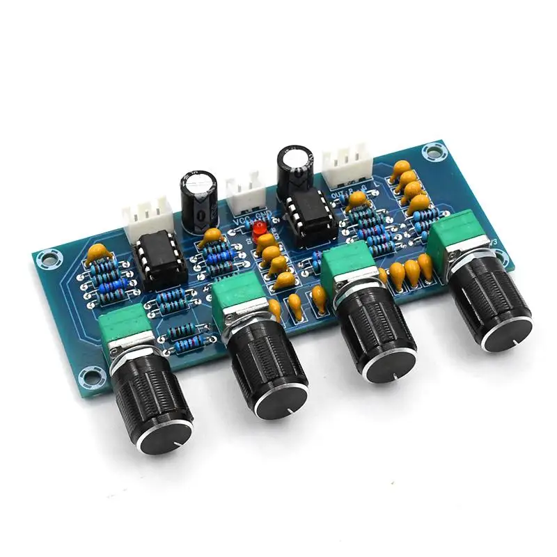 

XH-A901 NE5532 Tone Board Preamp Pre-amp with Treble Bass Volume Adjustment Pre-amplifier Tone Controller for Amplifier Board