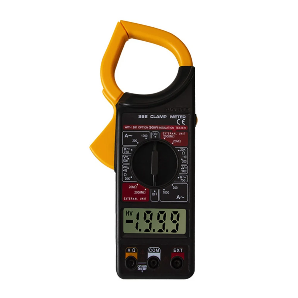 

Digital Clamp Ammeter Full Automatic Ammeter 266X Digital Clamp Ammeter AC-DC Ammeter With Buzzer Digital Clamp Meter