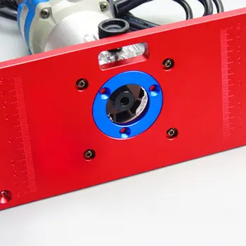 

Aluminum Alloy Router Table Insert Plate with Ring for Wooden Benches RT0700C 72XD