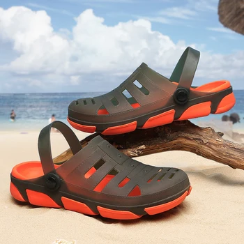 

Summer Men Sandals Water Beach Men Clogs Slippers Men Jelly Sandals Men's Lightweight Sandals Garden Clogs Shoes