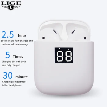 

LIGE Bluetooth Headphones Charging-Box Noise reduction Tws Bluetooth Earphones HD Call Original Sound Quality Wireless Earphone