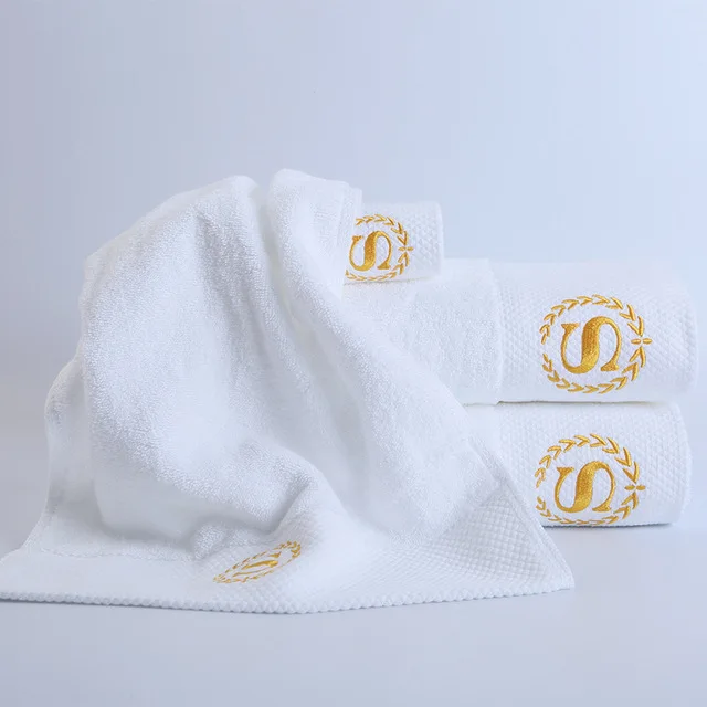 Angle - Juego de toallas de baño, 100% algodón, color blanco, incluye 2  toallas de baño, 2 toallas de mano y 2 paños