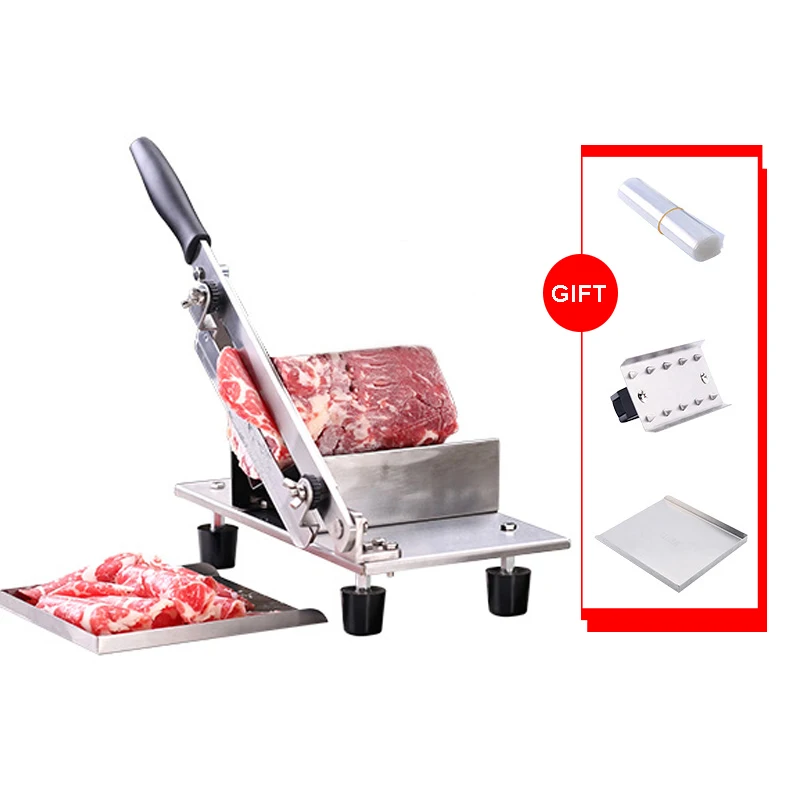 

Домашняя кухонная ломтерезка для замороженного мяса, резак из нержавеющей стали, машина для резки говядины, травы, баранины, машины для резки продуктов, слайсер, Ломтерезка