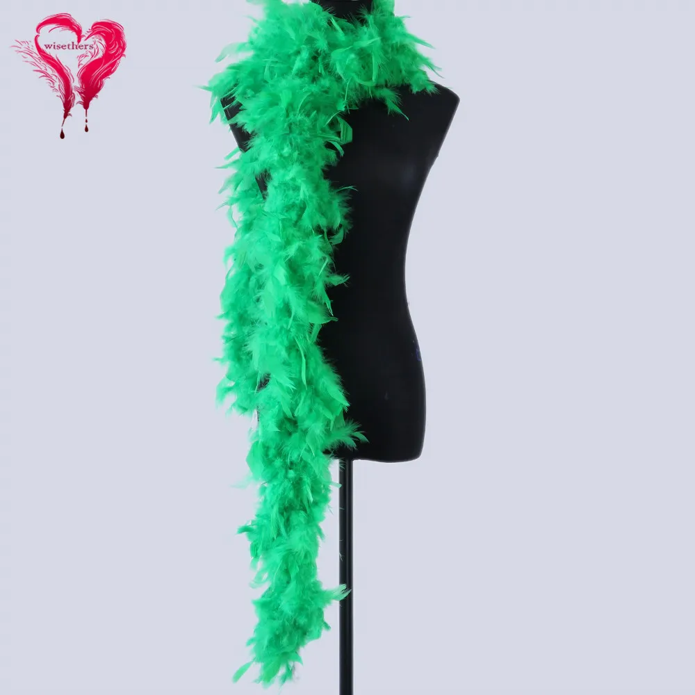 Turkey Feather Boa Party Clothing Fluffy Feather Shawl Dyed Colored for Wedding Carnival Dress Decorative 60 Grams/1 Pcs