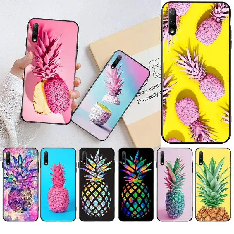 HPCHCJHM желтый ананас розовый задний DIY Роскошный чехол для телефона Huawei Honor 20 10 9 8 8x 8c