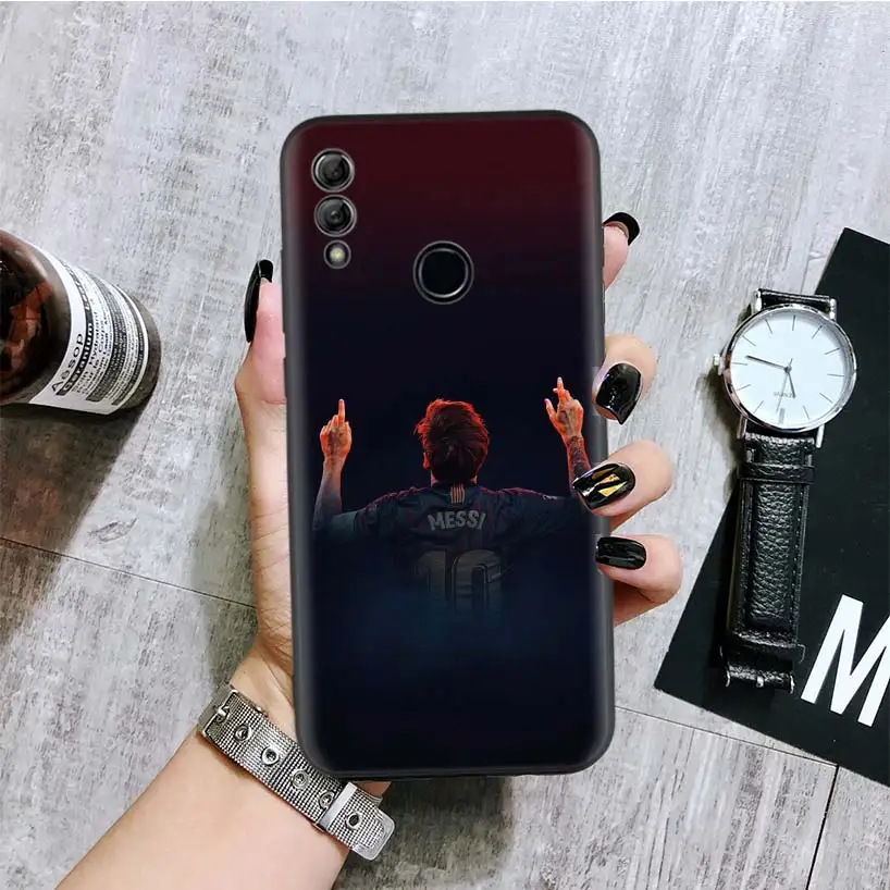 Lionel Messi Black Cover Phone Case for Huawei Y9 Y5 Y6 Y7 Honor 10 9 Lite 9X 8X 8S 8A 7S 7A 10i 20i V20 Coque Capa - Цвет: BA137-6