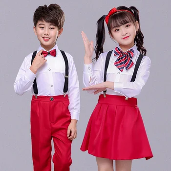 

Children's Dance Performance Costumes Children's Dress Kindergarten Poetry Recitation Performance Chorus Boys and Girls Costumes