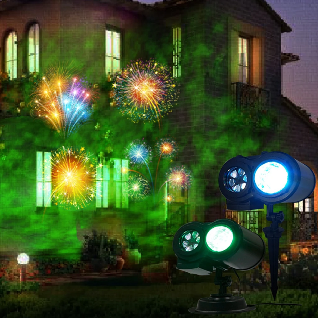 LED Christmas Projector Light with 12 Slides Patterns, Waterproof Outdoor Indoor Holiday for Halloween Xmas Birthday Decoration