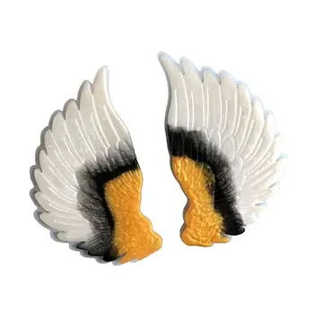 

2Pcs Wing Coaster Resin Mold Puzzle Teacup Bowl Mat Trays Silicone Mold for Resin Epoxy WingPendant Mold Art Craft Tools