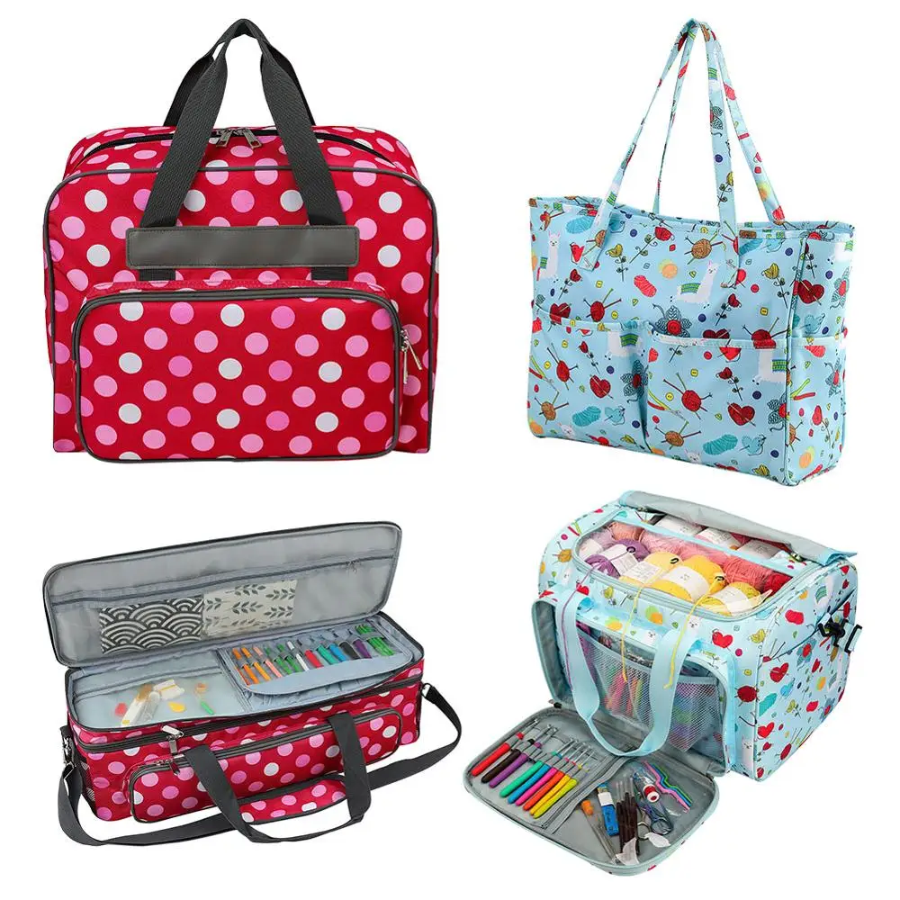 Classic Texture Embroidery Storage Bag Practical Multi functional