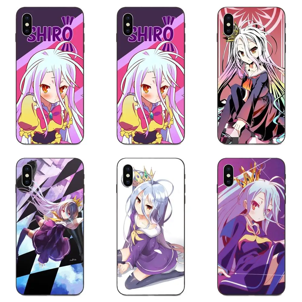 Soft TPU Capa Cartoon No Game Life Shiro For Galaxy A10S A20S A2 Core A30S A40S A50S A70S A90 5G M10 M30S M40 Note 10 Plus | Мобильные