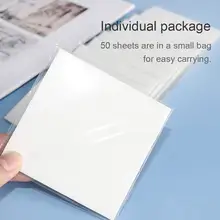 Animal de estimação perspectiva adesivo impermeável transparente 50 folhas memo pegajoso nota papel diário para fazê-lo checklist escola papelaria