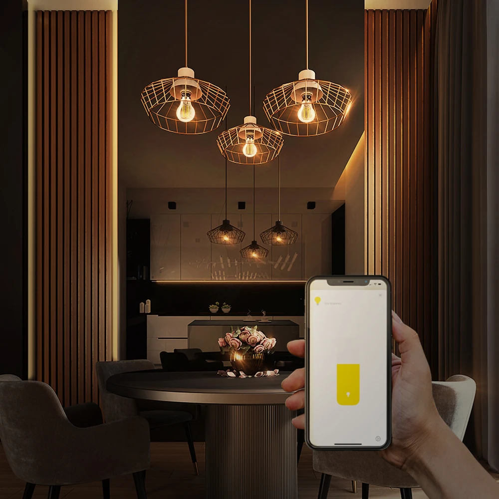 스마트 홈 지그비 3.0 백열등 LED 필라멘트 전구 E27 A60 7W 프로 다이닝 룸에 적합 커피 숍 레스토랑 욕실