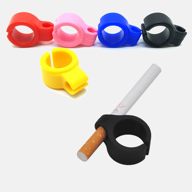 Waterproof Endlessly Artifact 1 PC Silicone Ring Finger Hand Rack Cigarette Holder for Regular Smoking Smoker Men Gift | Дом и сад