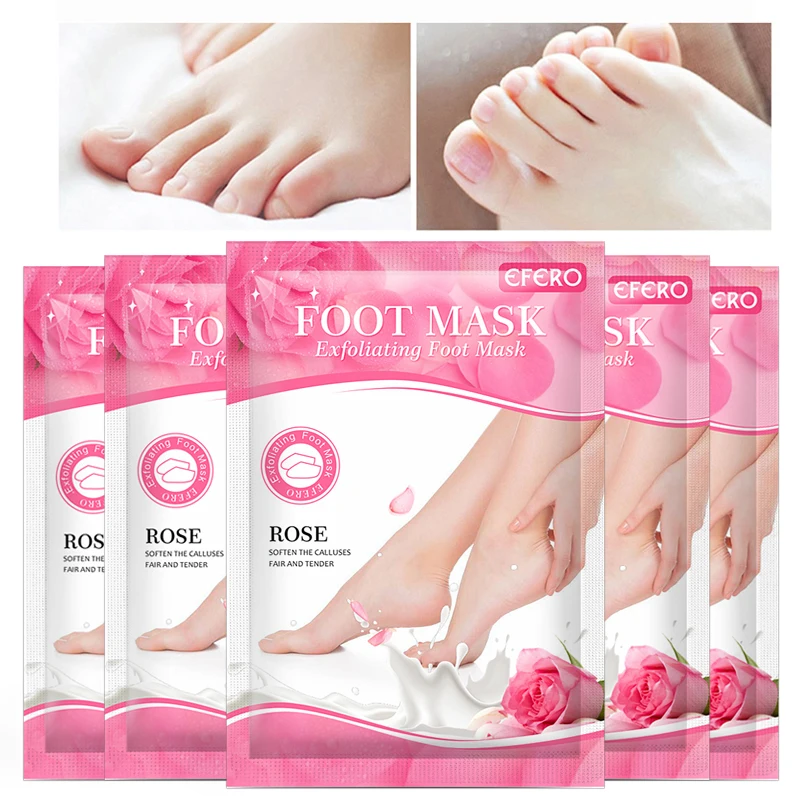 

2Pairs Foot Peel Mask Socks for Pedicure Exfoliating Feet Masks Remove Dead Skin Heels for Woman Men Skin Care Foot Peeling Mask